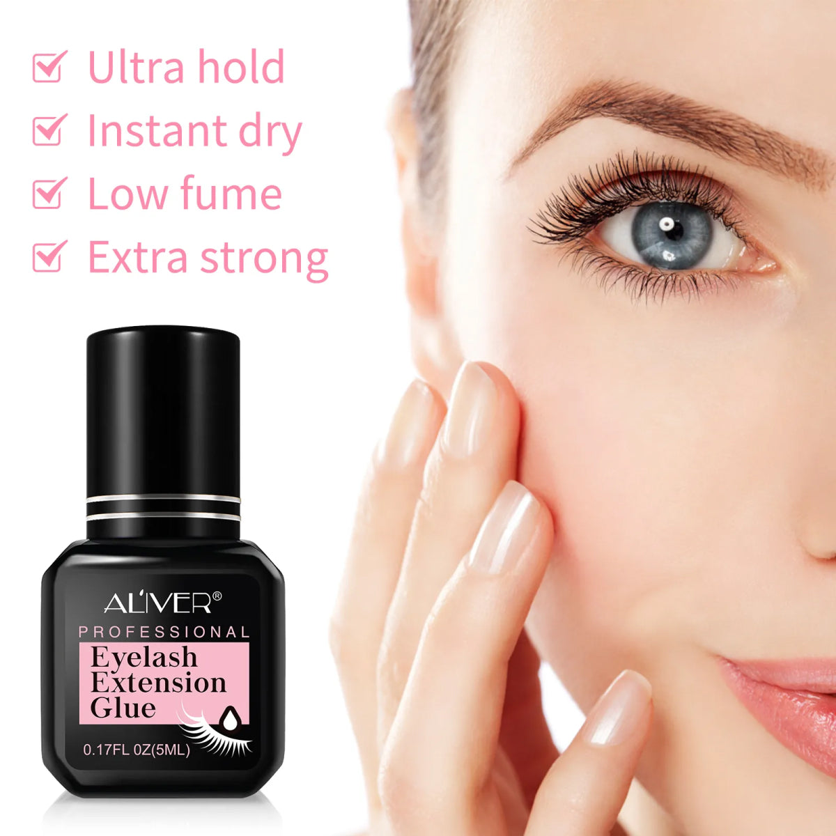 ALIVER Extra Strong Eyelash Extension Glue, 5ml