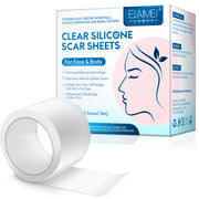 ELAIMEI Clear Silicone Scar Roll Tape, 1.5m