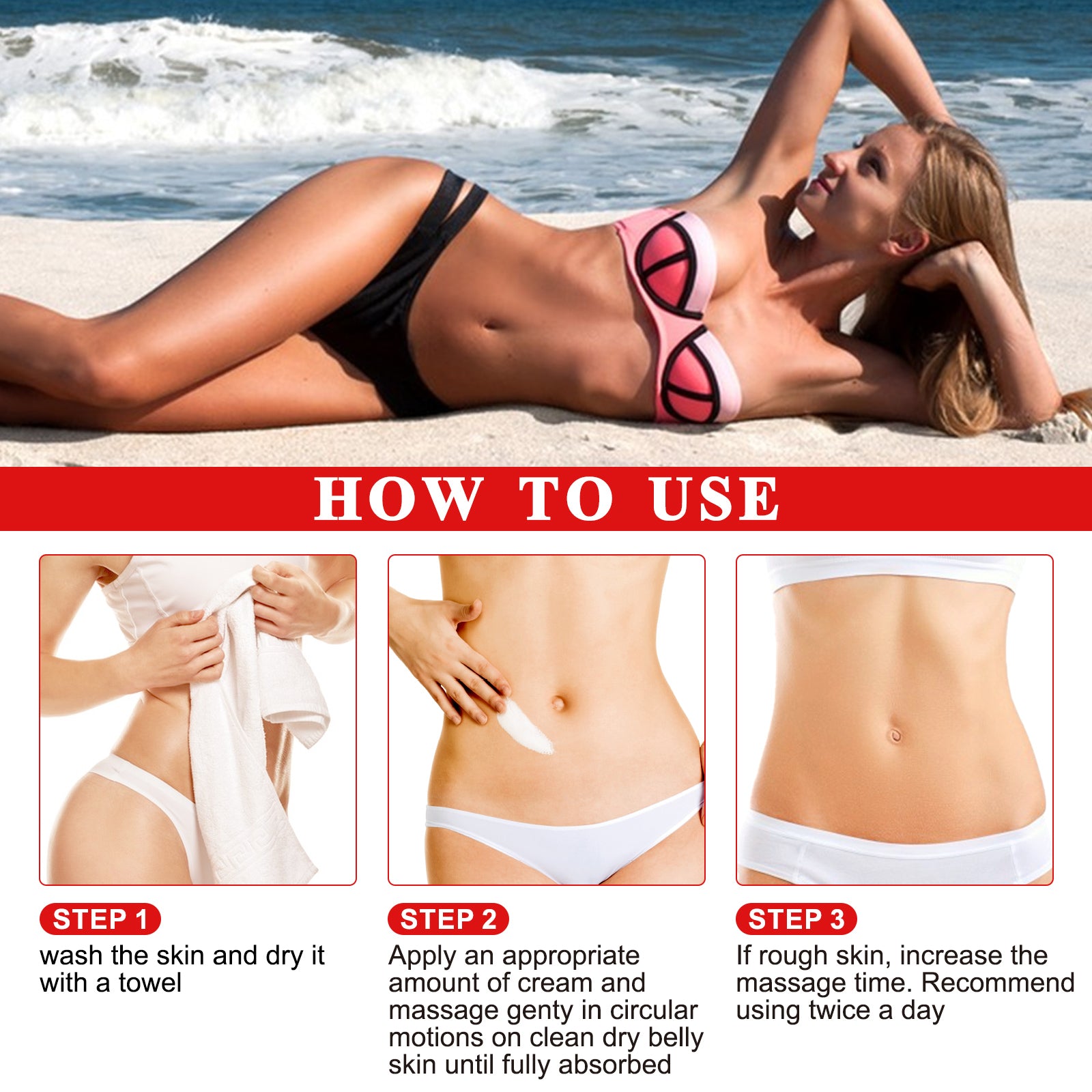 ELAIMEI Hibiscus & Honey Belly Firming Cream, 80ml