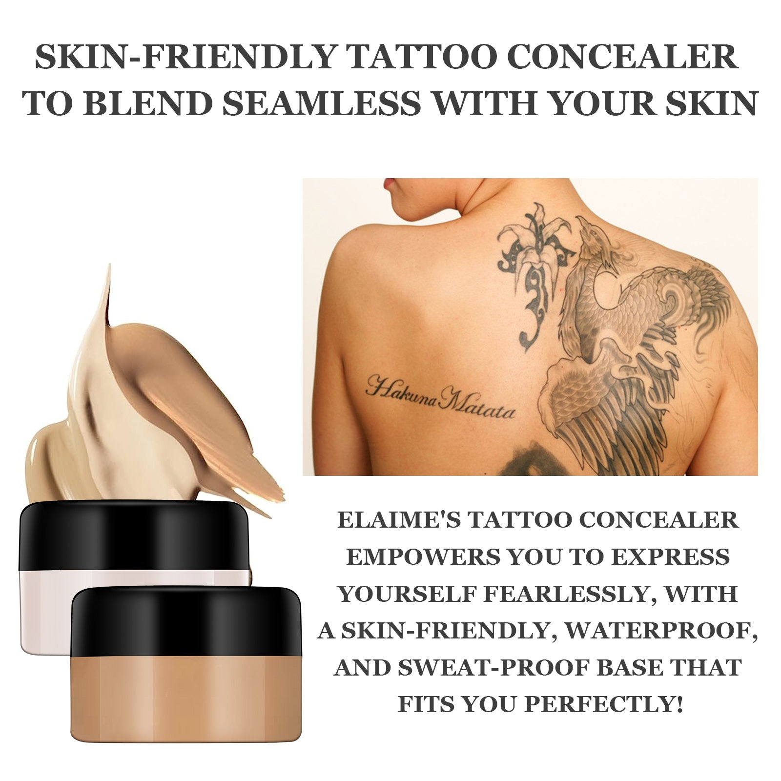 ELAIMEI Tattoo Full Coverage Concealer Set