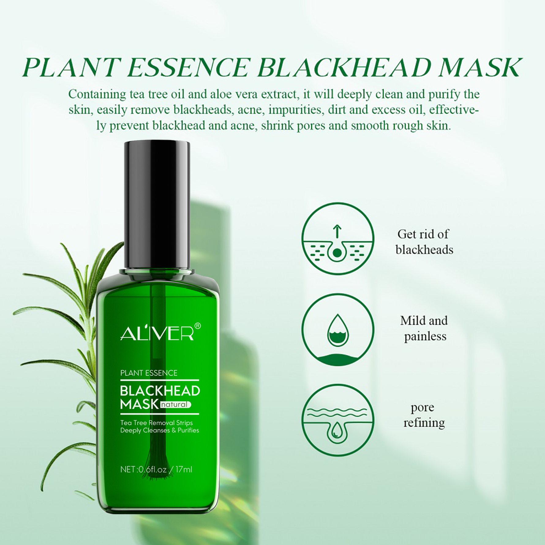 ELBBUB Blackhead Face Mask Essence, 17ml