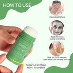 ELAIMEI Purifying Clay Stick Cleanser Mask for Face, Green Tea