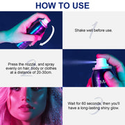 Elaimei Shiny Glitter Spray for Body Hair Makeup