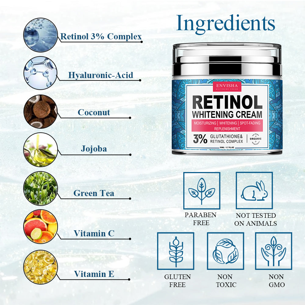 ENVISHA Retinol Whitening Cream, 50ml