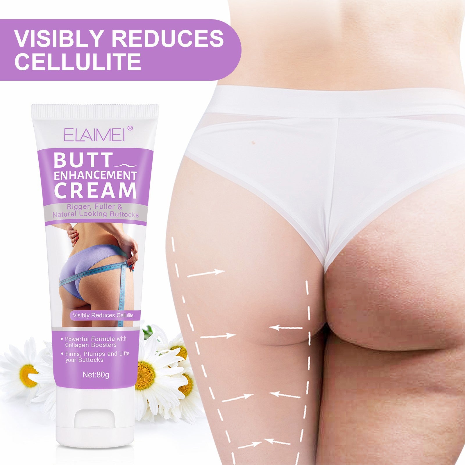 ELAIMEI Butt Enhancer Firming Cream, 80g