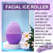 ELAIMEI Ice Roller Facial Cube Massager, Purple