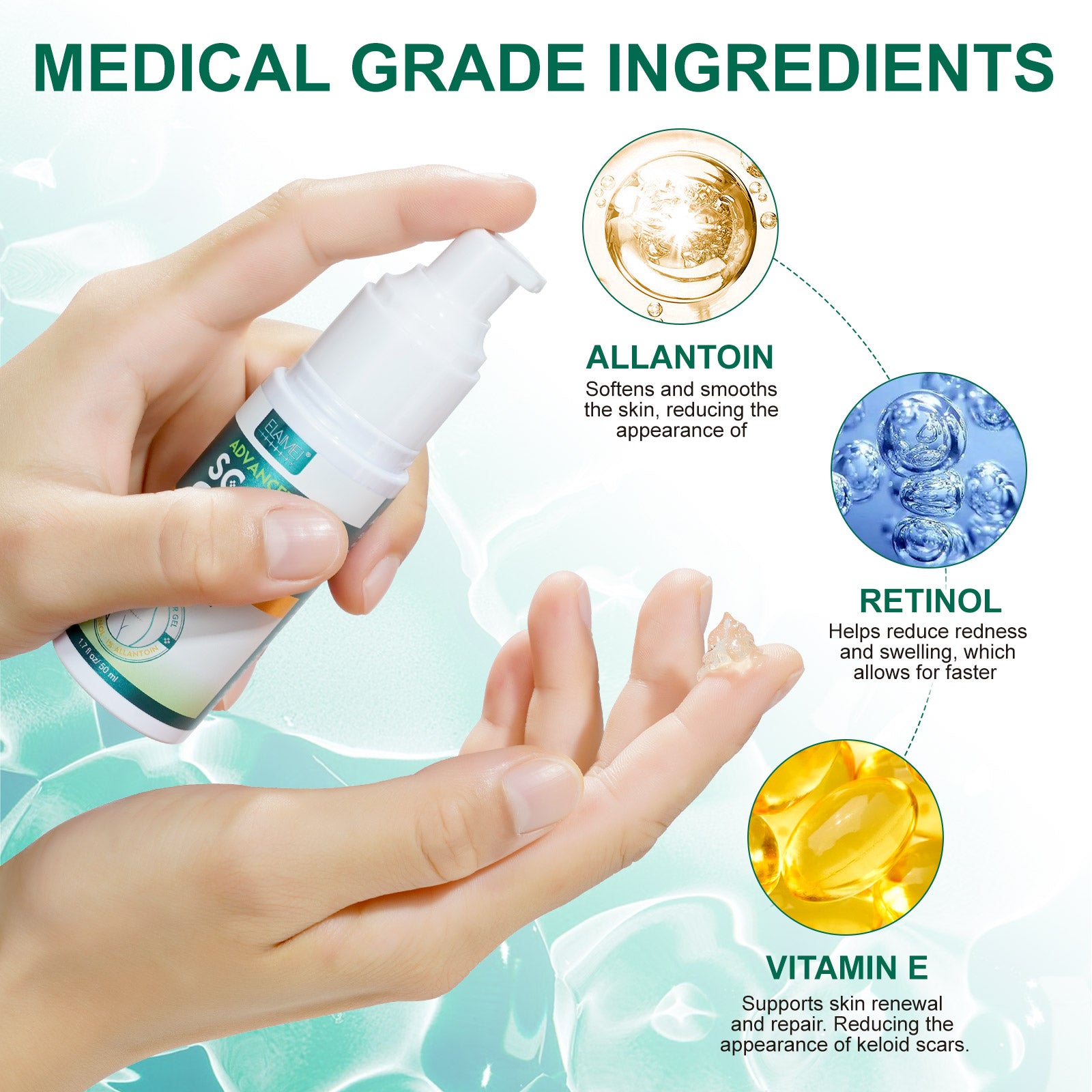 ELAIMEI Advanced Scar Removal Gel for Body, 50ml