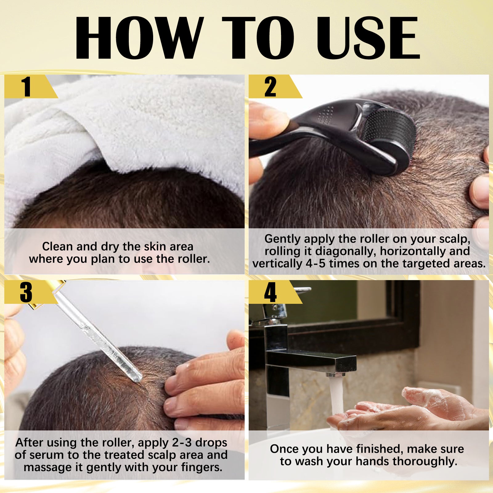 SEFUDUN Hair Growth Serum + Derma Roller Kit