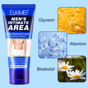 ELAIMEI Body Hair Removal Cream for Men, 60g