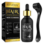 SEFUDUN Hair Growth Serum + Derma Roller Kit