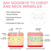 PEGCIZ Anti Wrinkle Decollete & Neck Pads, pack of 2pcs