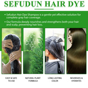 SEFUDUN 3in1 DARK BROWN Hair Dye Shampoo, 500ml