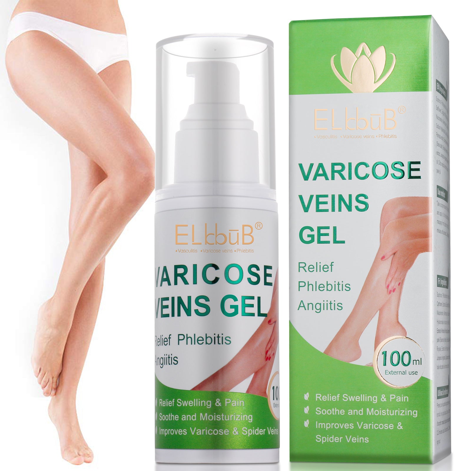 ELBBUB Varicose Viens Gel, 100ml