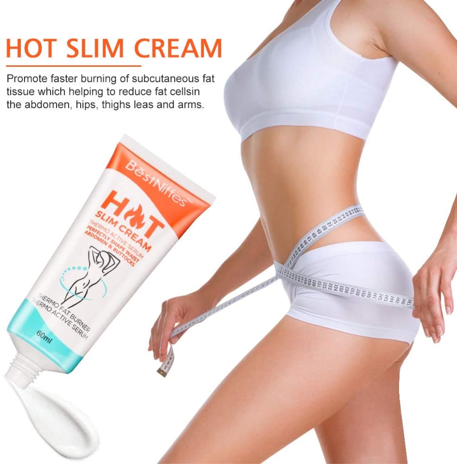 BESTNIFFES Hot Slimming Cream, 60ml