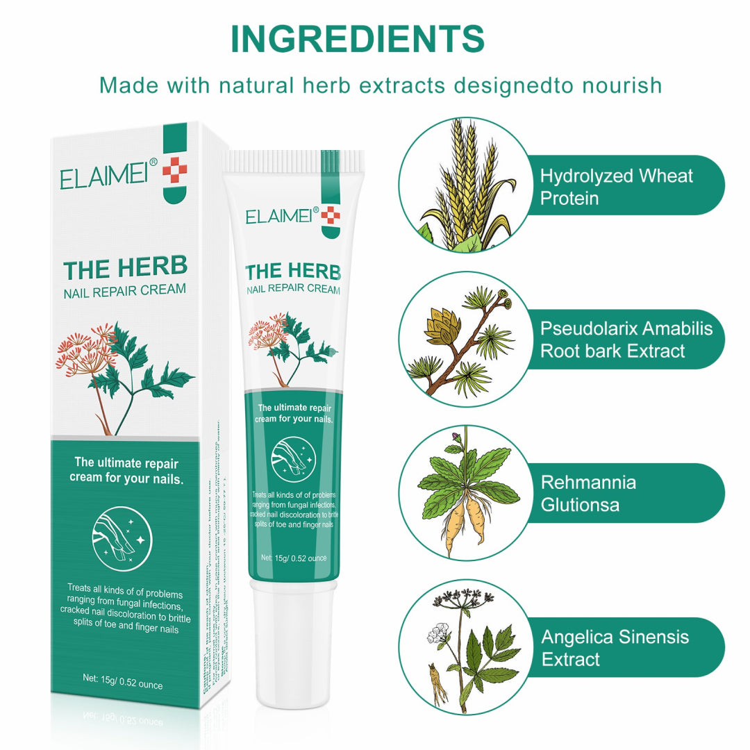 ELAIMEI Herbal Nail Repair Cream, 15g