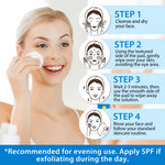 ALIVER Glycolic Acid Exfoliating Pads, 40pcs