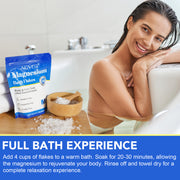 ALIVER Magnesium Chloride Flakes, 100% Natural Bath Salts 350g