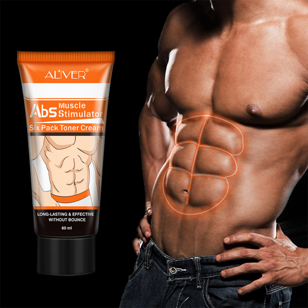 ALIVER Abs Muscle Stimulator Body Cream for Man, 60ml