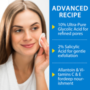 ALIVER Glycolic Acid Exfoliating Pads, 40pcs