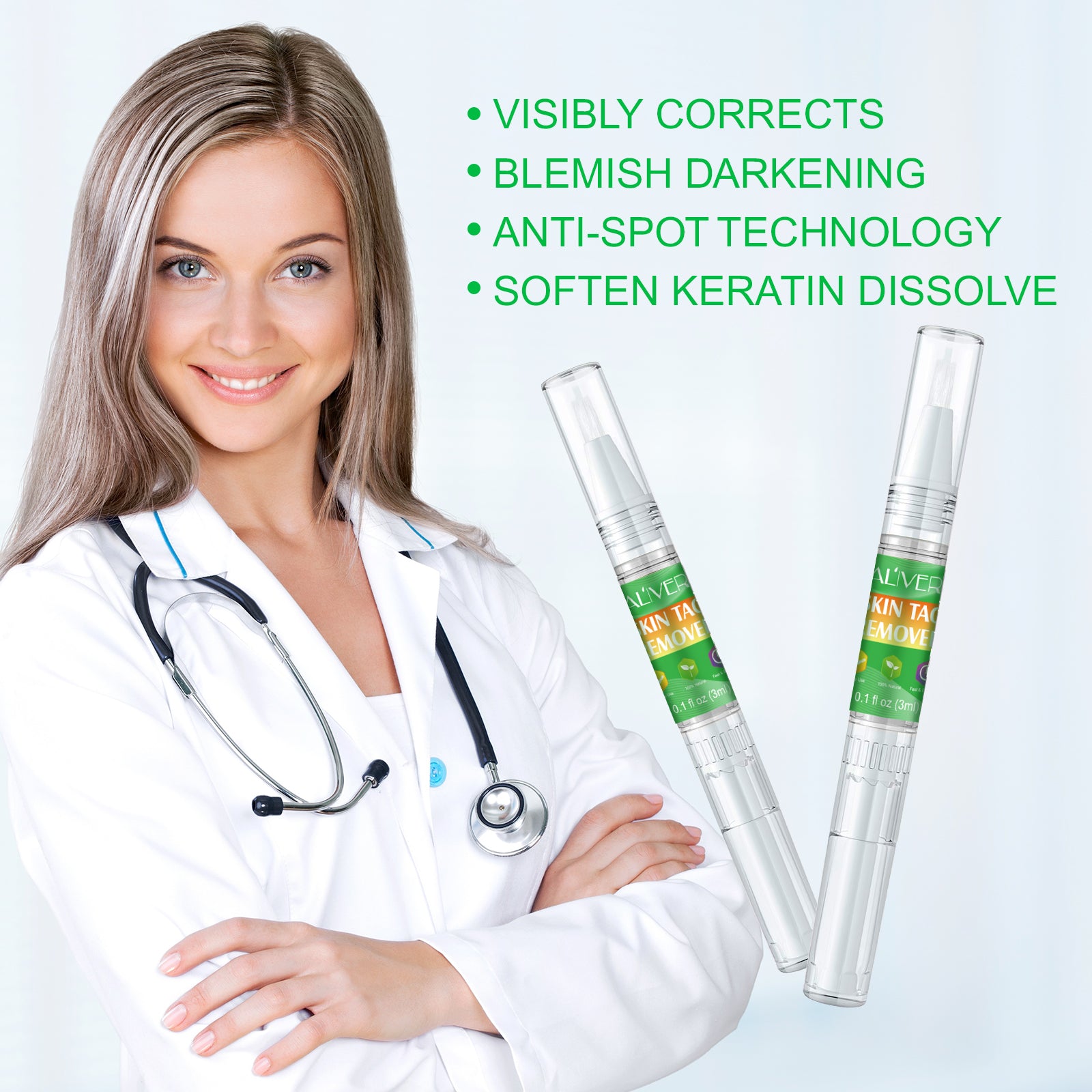 ALIVER Body Skin Tag Remover Pens, Anti Mole & Wart Kit, 5pcs