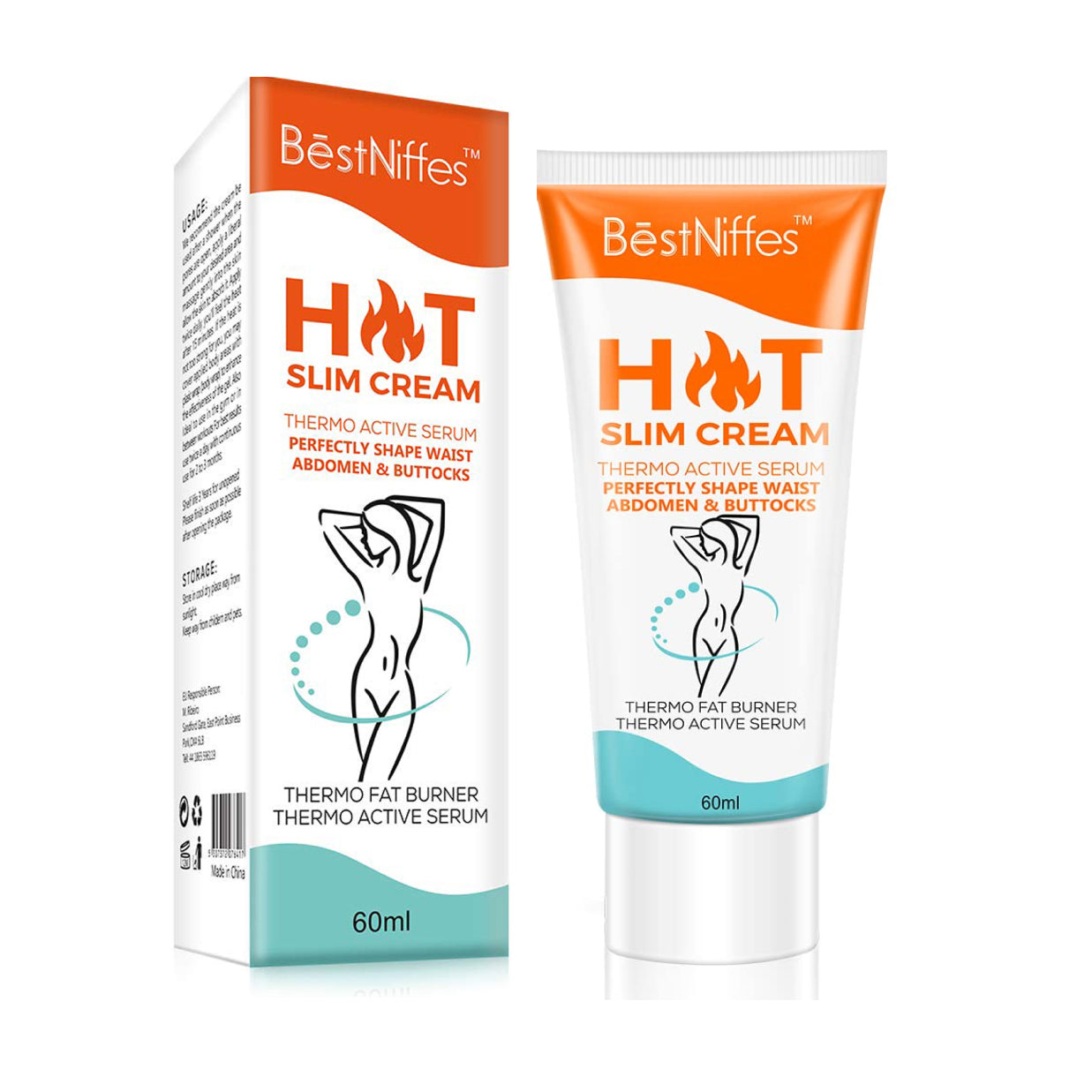BESTNIFFES Hot Slimming Cream, 60ml