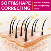 ELAIMEI Silk & Gloss Hair Straightening Cream, 60ml