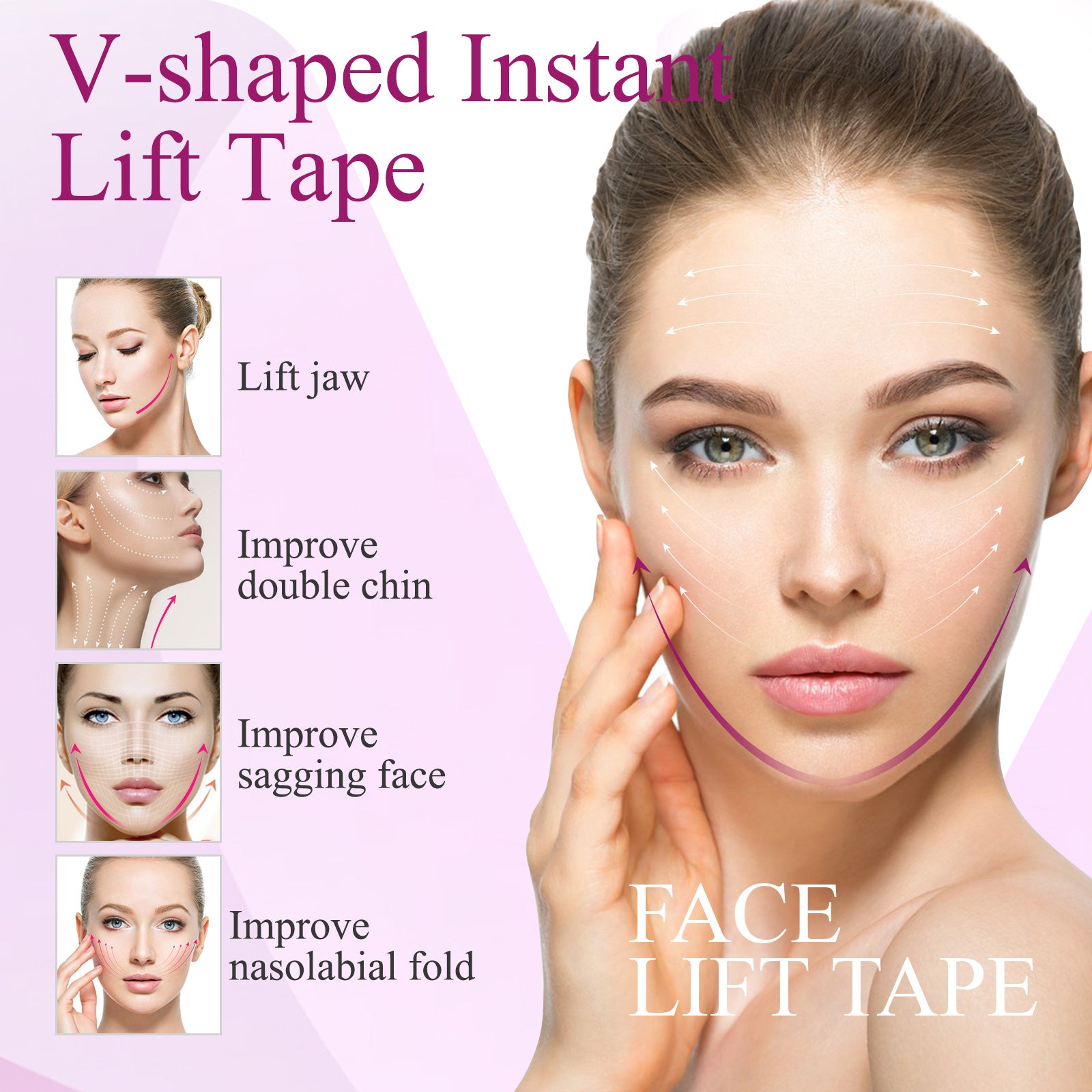 SEFUDUN Face Lift Tape, 120pcs