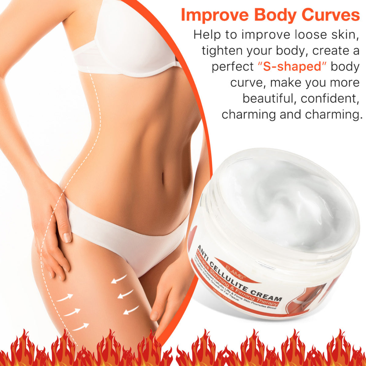 ELAIMEI Anti Cellulite Body Cream, 100g