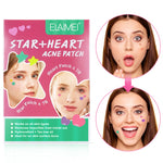 ELAIMEI Stars + Heart Pimple Patches, pack of 156pcs