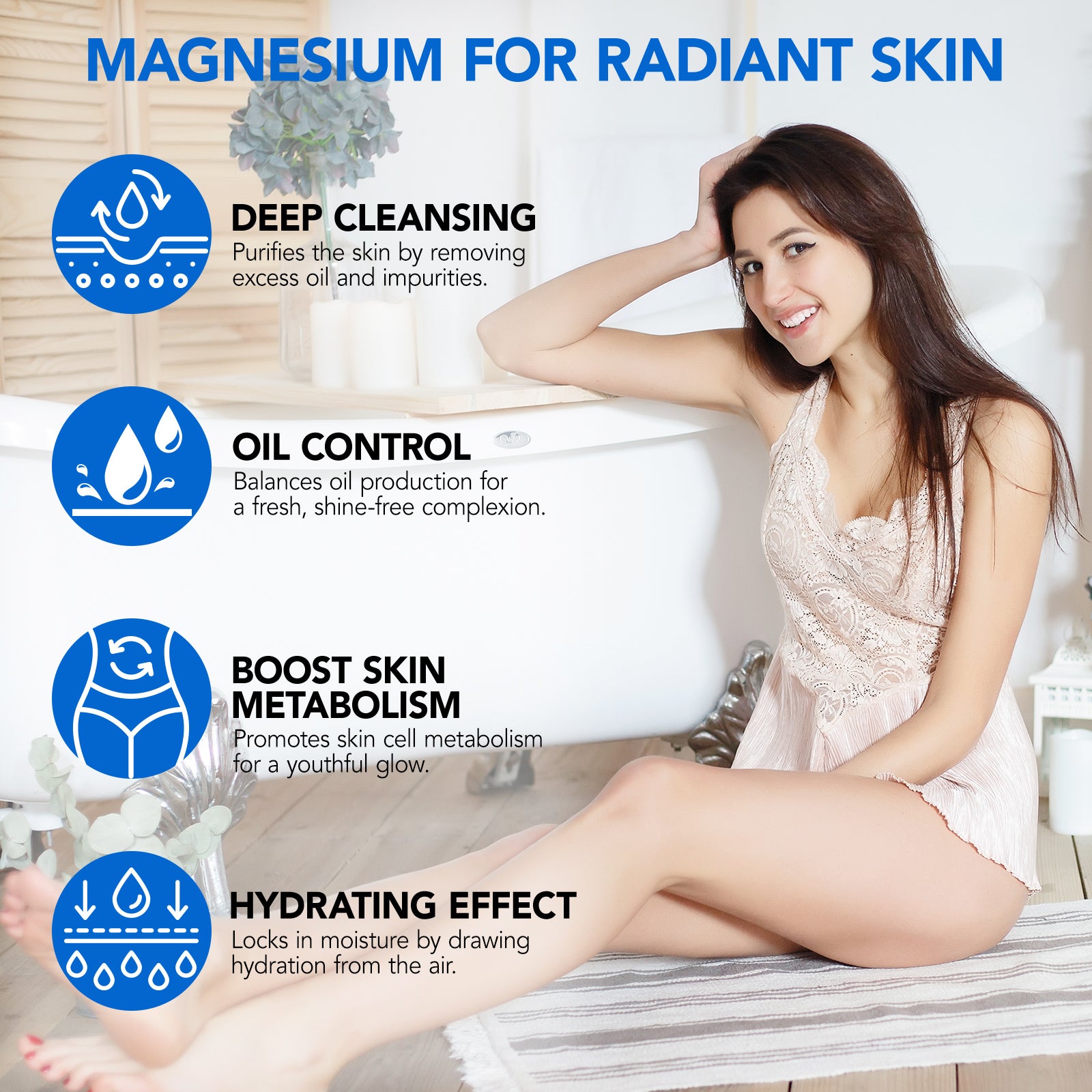 YECUCE Pure & Natural Magnesium Flakes, 250g