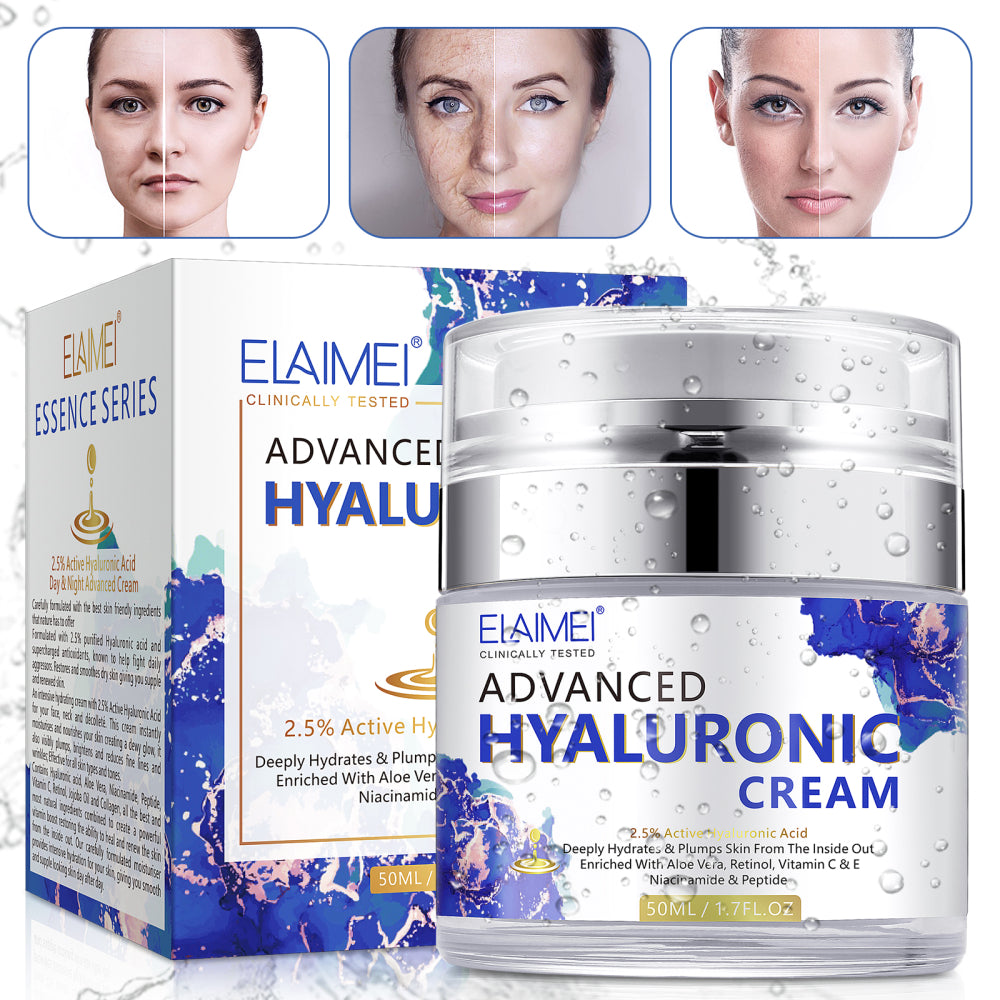 ELAIMEI Pure Hyaluronic Acid Cream for Face, 50ml