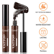 ELAIMEI Tattoo Eyebrow Gel, Long-Lasting Tint (Dark Brown)