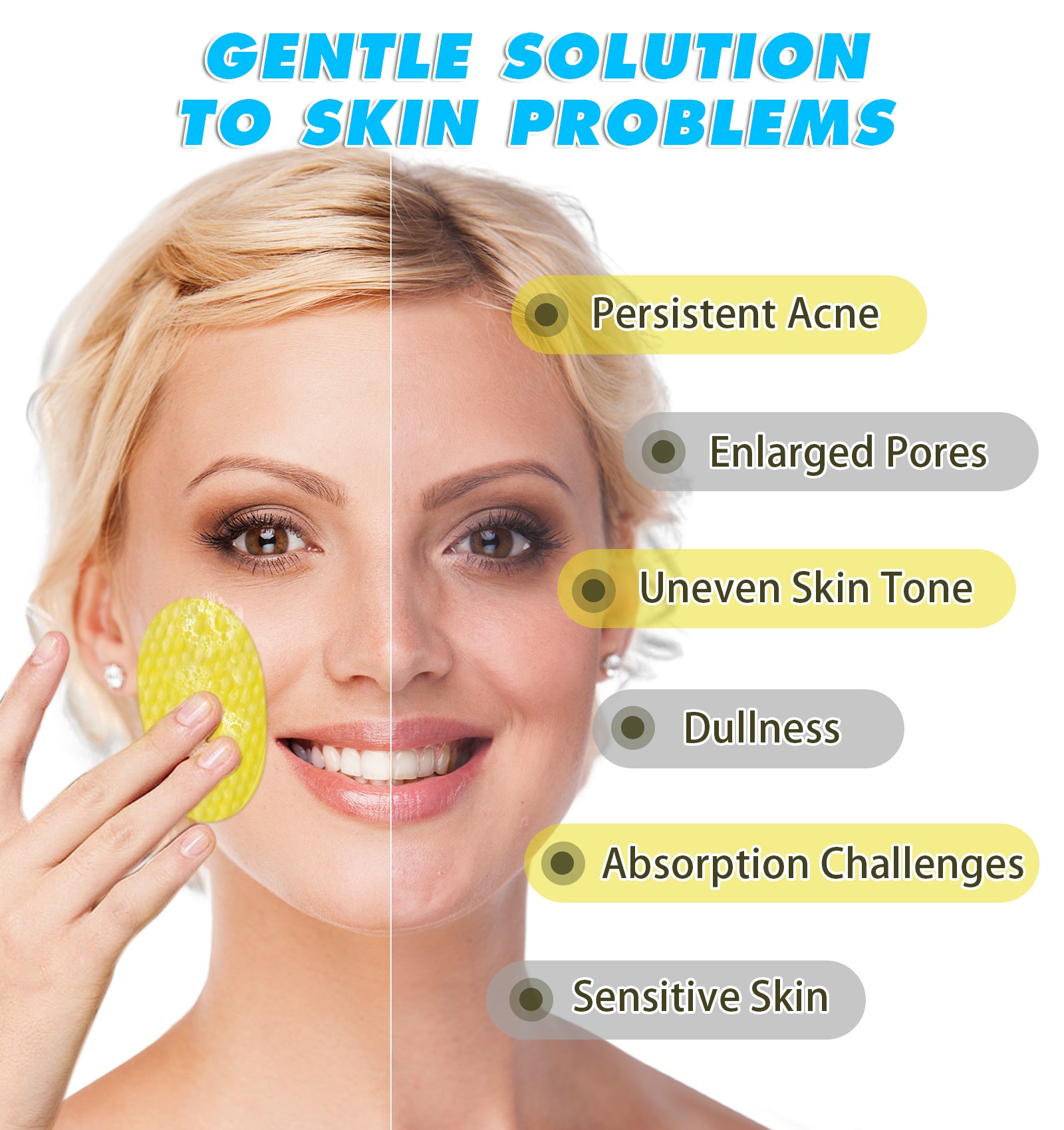 IKZEE Kojic Acid & Turmeric Cleansing Pads, 60pcs