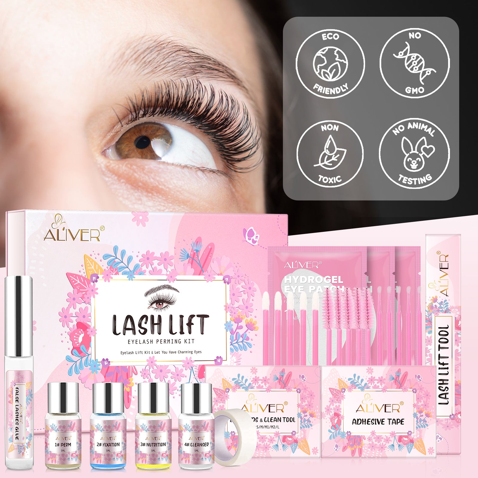 ALIVER Eyelash Extension Lift Kit