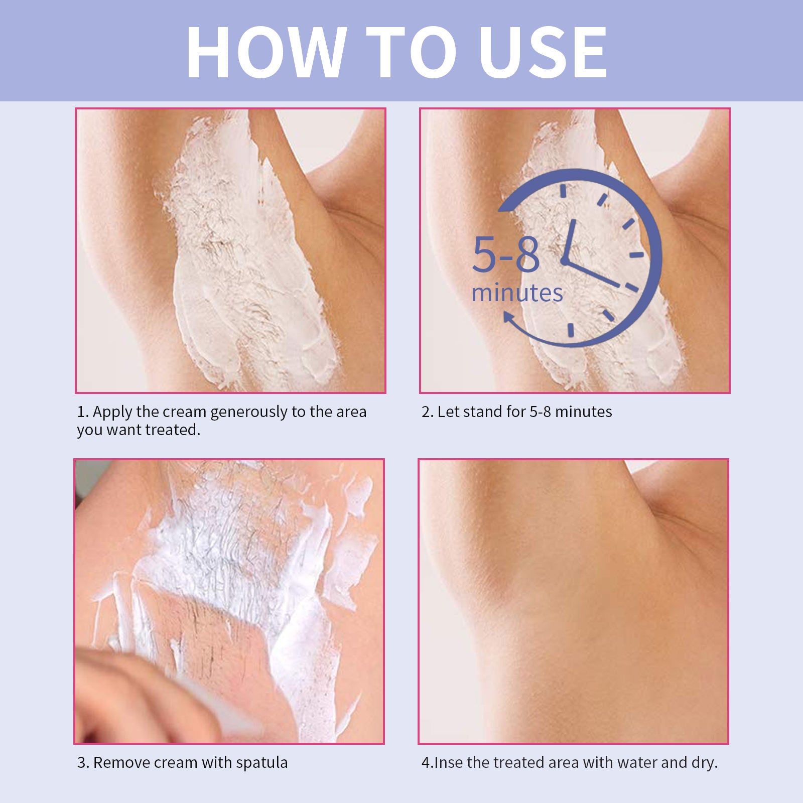 ELAIMEI Depilatory Hair Removal Cream for Body, 50ml