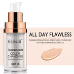 Elbbub Magic Color Changing Foundation Skin Tone Makeup Full Coverage Flawless Change Skin Tone All Colors
