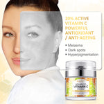 Ifudoit Facial Vitamin C Cream Face Anti-Aging Moisturizer Retinol Wrinkle Skin Care Hydrating Repair Reduce Fine Line Hyaluronic Acid