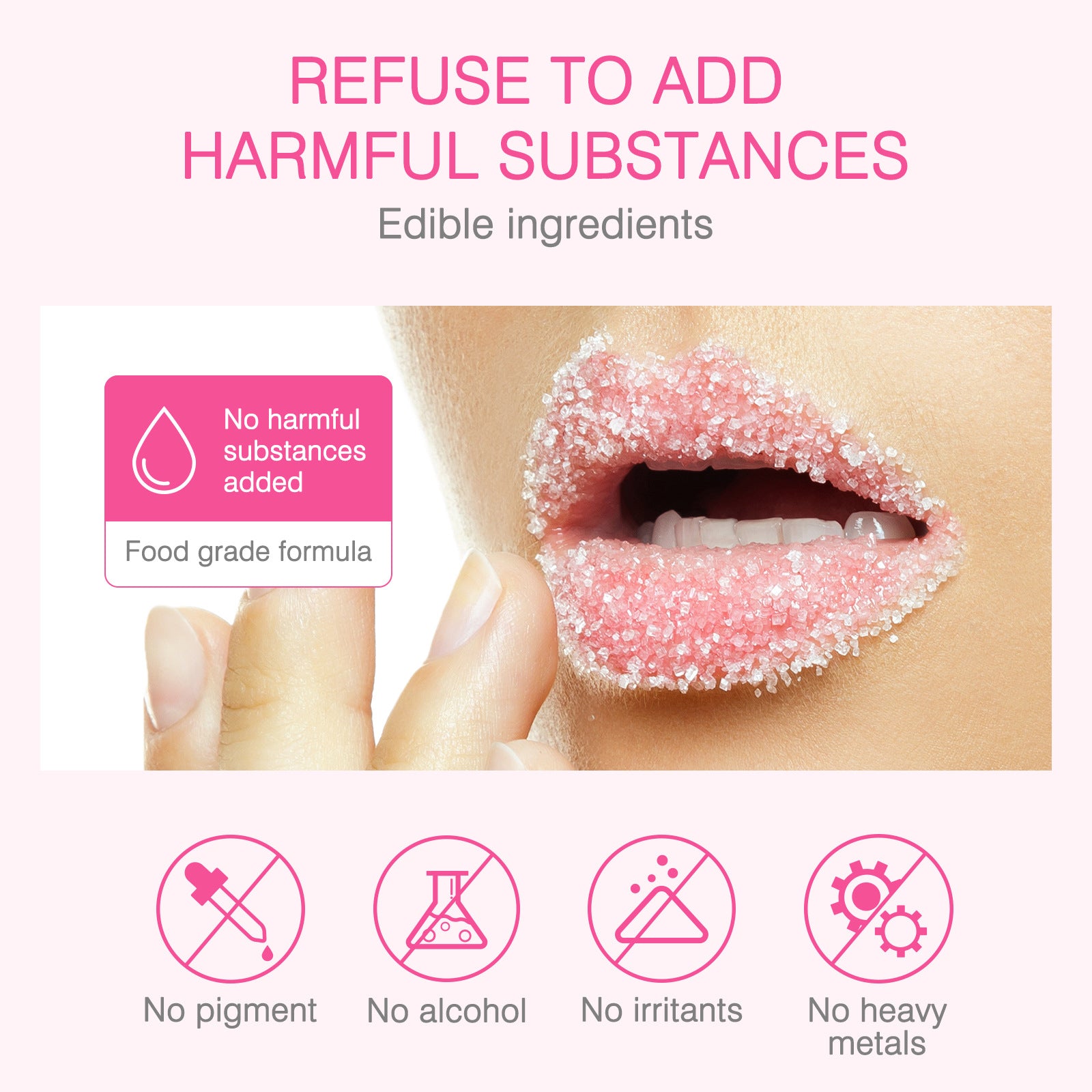 ELAIMEI Exfoliating Sugar Lip Scrub, 30ml