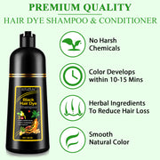 SEFUDUN 3in1 BLACK Hair Dye Shampoo, 500ml