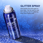 Elaimei Shiny Glitter Spray for Body Hair Makeup