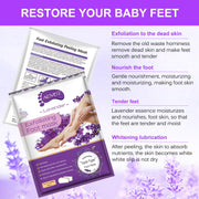 Aliver Exfoliating Foot Peel Mask Baby Soft Feet Smooth Socks Callus Hard Dead Skin Remove Spa Lavender (1 pair)
