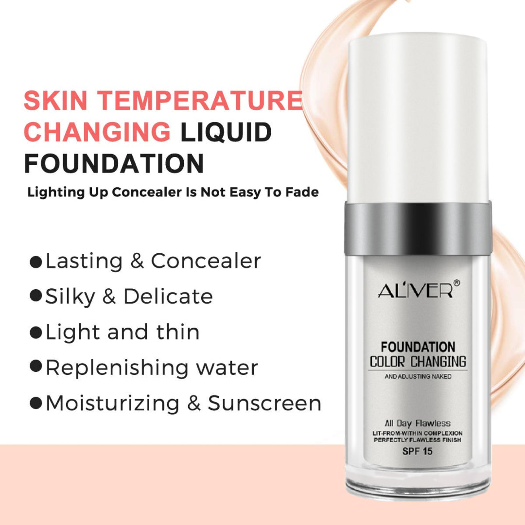 ALIVER Color Changing Foundation Concealer, 30ml