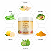 ELAIMEI Exfoliating Turmeric Body Scrub, 250g