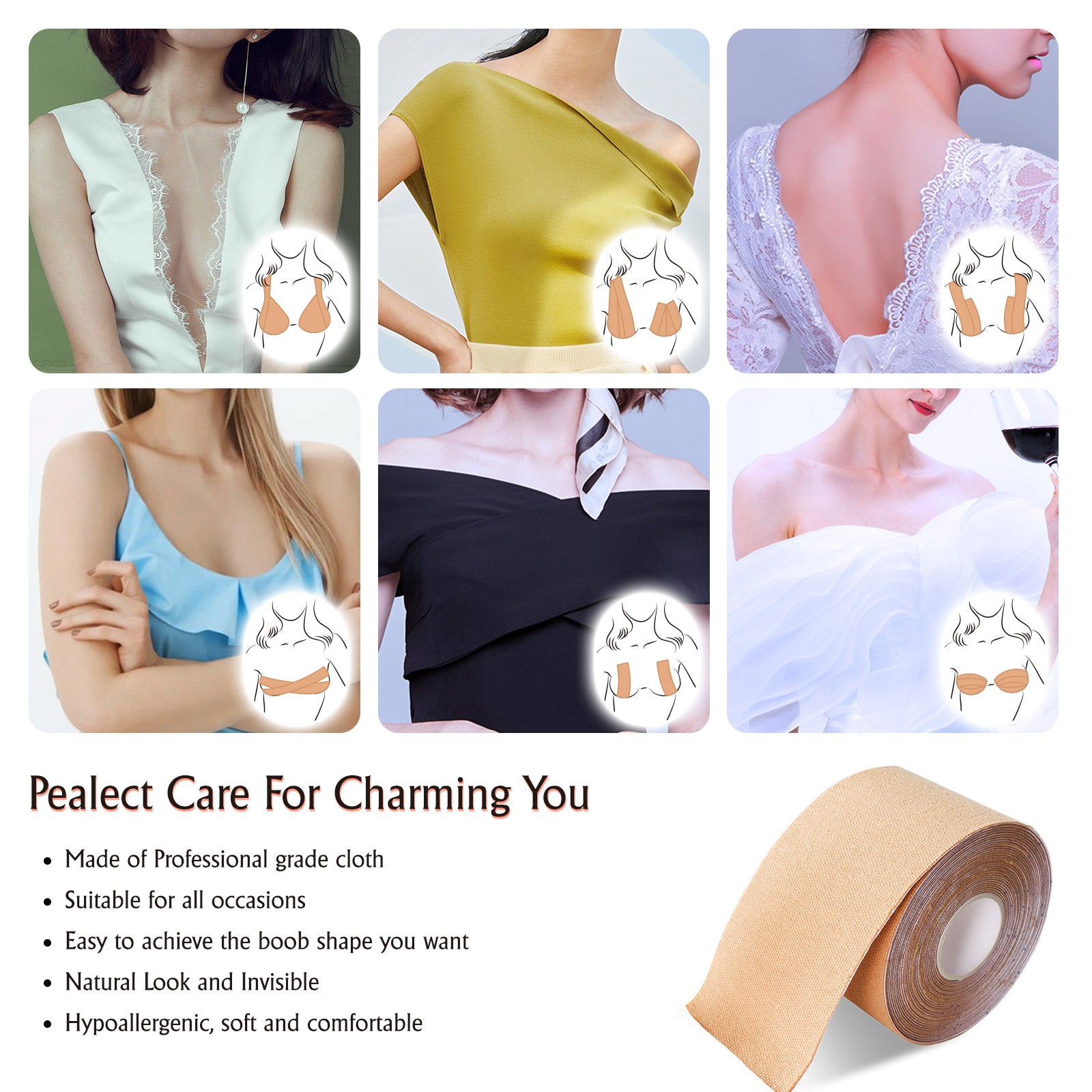 PURVIGOR Boob Breast Lift Tape Set