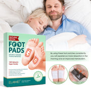 ELAIMEI Adhesive Detox Foot Patches, Toxin Removal Pads (10 pcs)