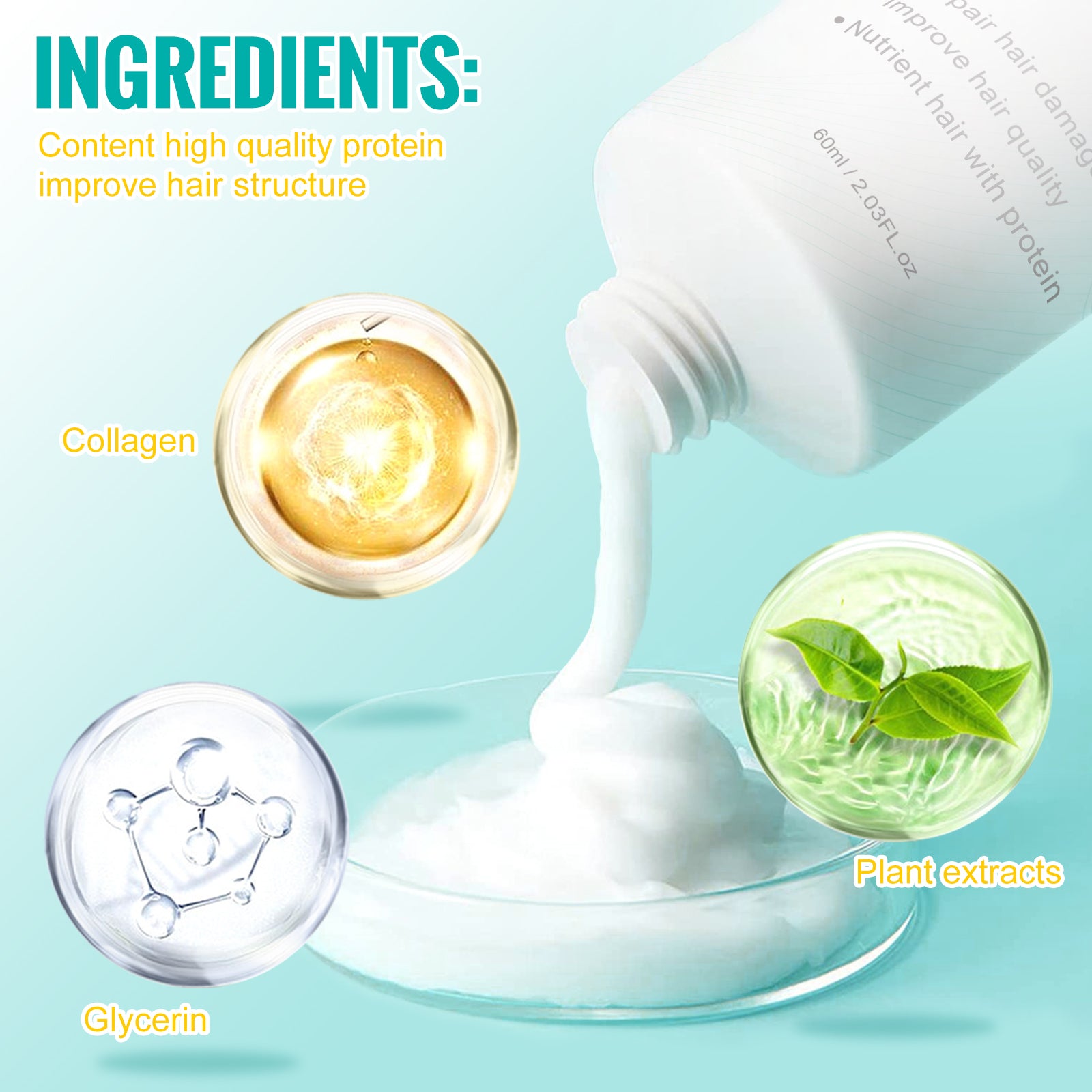 SEFUDUN Hair Straightening Cream, 60ml