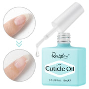 Reviglam Gel Nail Polish Remover and Cuticle Oil Manicure Kit Soak Off Fast Moisturizer Instant Nails Strength Easy to Use