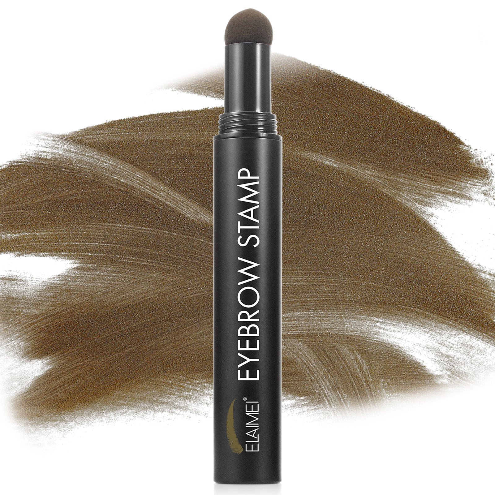 ELAIMEI Medium Brown Eyebrow Stamp Set
