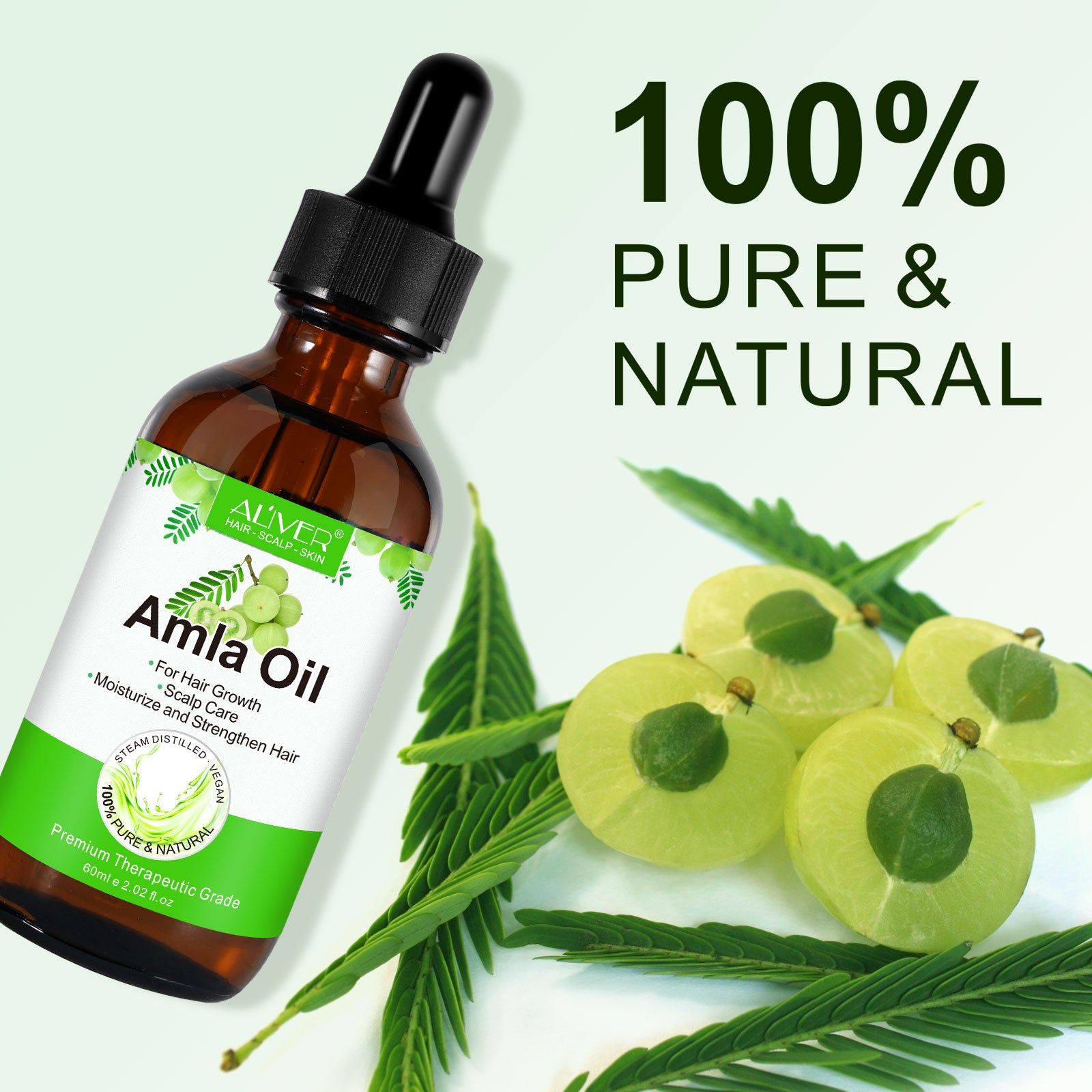 ALIVER Amla Oil for Hair Growth, 60ml