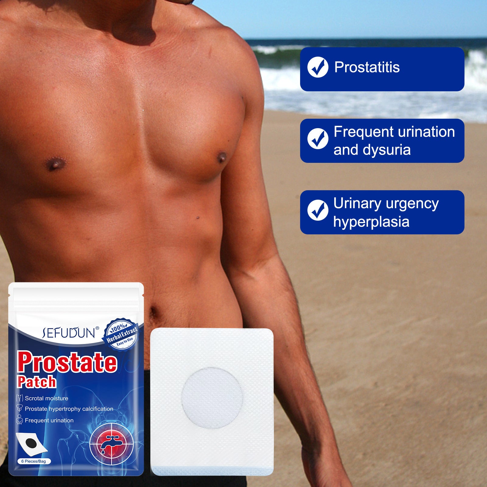 SEFUDUN Prostate Patches, 6pcs